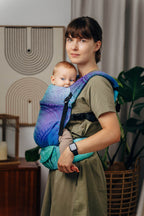 LennyLight Carrier, jacquard weave 100% cotton - PEACOCK’S TAIL - FANTASY - Woven Baby Standard   lenny_light    #