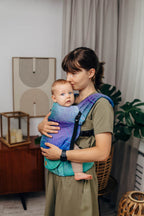 LennyLight Carrier, jacquard weave 100% cotton - PEACOCK’S TAIL - FANTASY - Woven Baby Standard   lenny_light    #