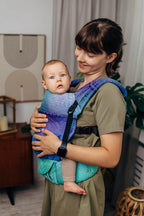LennyLight Carrier, jacquard weave 100% cotton - PEACOCK’S TAIL - FANTASY - Woven Baby Standard   lenny_light    #