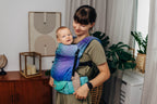 LennyLight Carrier, jacquard weave 100% cotton - PEACOCK’S TAIL - FANTASY - Woven Baby Standard   lenny_light    #