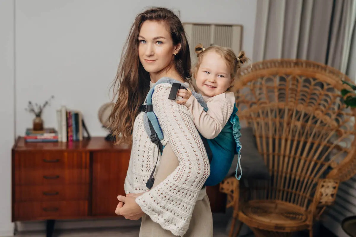 Lenny Buckle Onbuhimo PRO baby carrier, broken-twill weave (100% cotton) - AIRGLOW - Woven Baby Size - Preschool-Size - Standard-Size - Toddler   buckle_onbu_pro_carriers    #