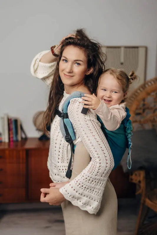 Lenny Buckle Onbuhimo PRO baby carrier, broken-twill weave (100% cotton) - AIRGLOW - Woven Baby Preschool   buckle_onbu_pro_carriers    #