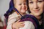 LennyPreschool Carrier, jacquard weave 100% cotton - WILD WINE - BOUQUET - Woven Baby Preschool   lenny_preschool    #