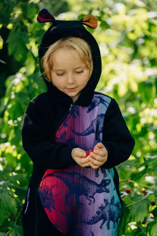 Jumpsuit for a child- Black & Jurassic  - New Era - Woven Baby 74   bear_romper    #