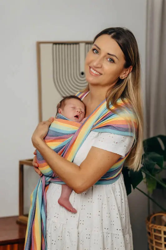 Baby sling for babies with low birthweight, Broken Twill Weave (100% cotton) - LUNA (grade B) - Woven Baby Size - L   premature_woven_wraps    #