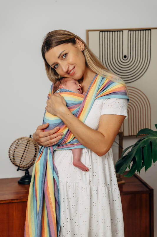 Baby sling for babies with low birthweight, Broken Twill Weave (100% cotton) - LUNA (grade B)