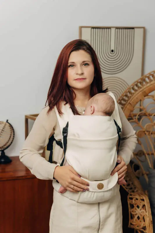 LennyLight Carrier, herringbone weave 100% cotton - LITTLE HERRINGBONE LUCE - Woven Baby Size - Standard   lenny_light    #