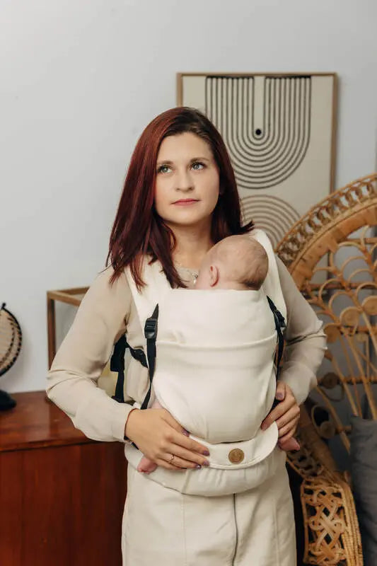 LennyLight Carrier, herringbone weave 100% cotton - LITTLE HERRINGBONE LUCE - Woven Baby Size - Standard   lenny_light    #