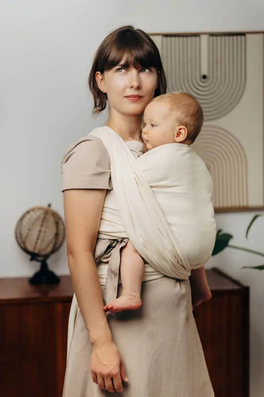 Baby Sling, Herringbone Weave (100% cotton) - LITTLE HERRINGBONE LUCE - Woven Baby Size - L-Size - M-Size - S-Size - XL-Size - XS   long_woven_wraps    #