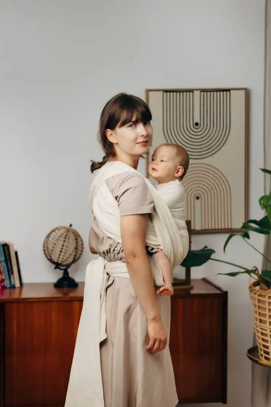 Baby Sling, Herringbone Weave (100% cotton) - LITTLE HERRINGBONE LUCE - Woven Baby Size - L-Size - M-Size - S-Size - XL-Size - XS   long_woven_wraps    #