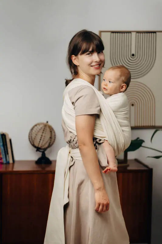 Baby Sling, Herringbone Weave (100% cotton) - LITTLE HERRINGBONE LUCE - Woven Baby Size - L-Size - M-Size - S-Size - XL-Size - XS   long_woven_wraps    #