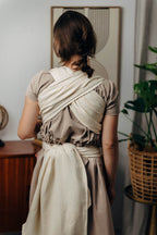 Baby Sling, Herringbone Weave (100% cotton) - LITTLE HERRINGBONE LUCE (grade B) - Woven Baby M - 6   long_woven_wraps    #