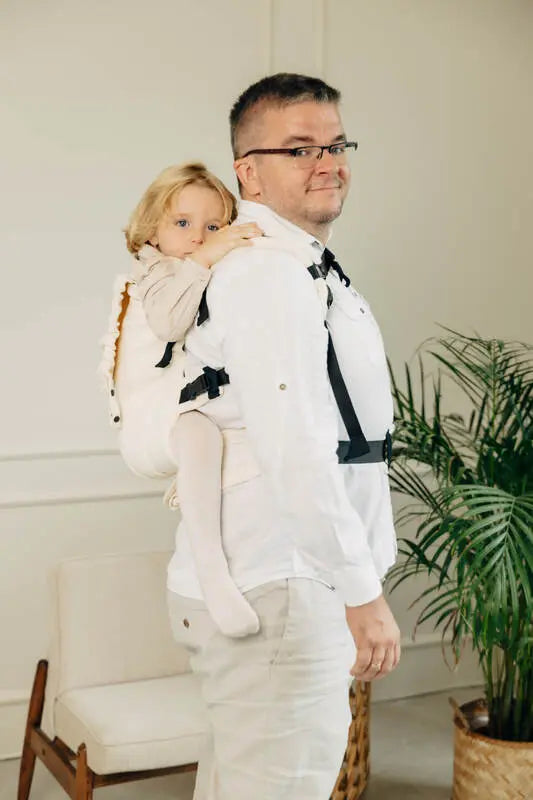 LennyPreschool Carrier, herringbone weave 100% cotton - LITTLE HERRINGBONE LUCE - Woven Baby Size - Preschool   lenny_preschool    #