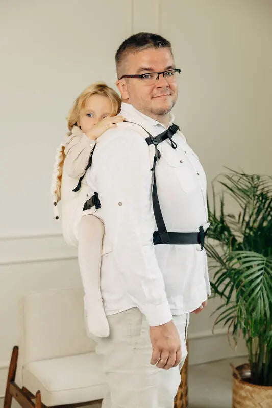 LennyPreschool Carrier, herringbone weave 100% cotton - LITTLE HERRINGBONE LUCE - Woven Baby Size - Preschool   lenny_preschool    #