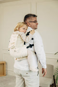 LennyPreschool Carrier, herringbone weave 100% cotton - LITTLE HERRINGBONE LUCE