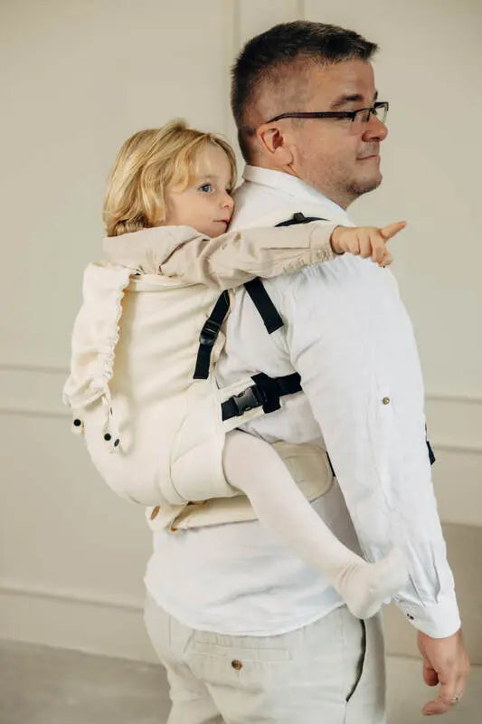 LennyPreschool Carrier, herringbone weave 100% cotton - LITTLE HERRINGBONE LUCE - Woven Baby Size - Preschool   lenny_preschool    #