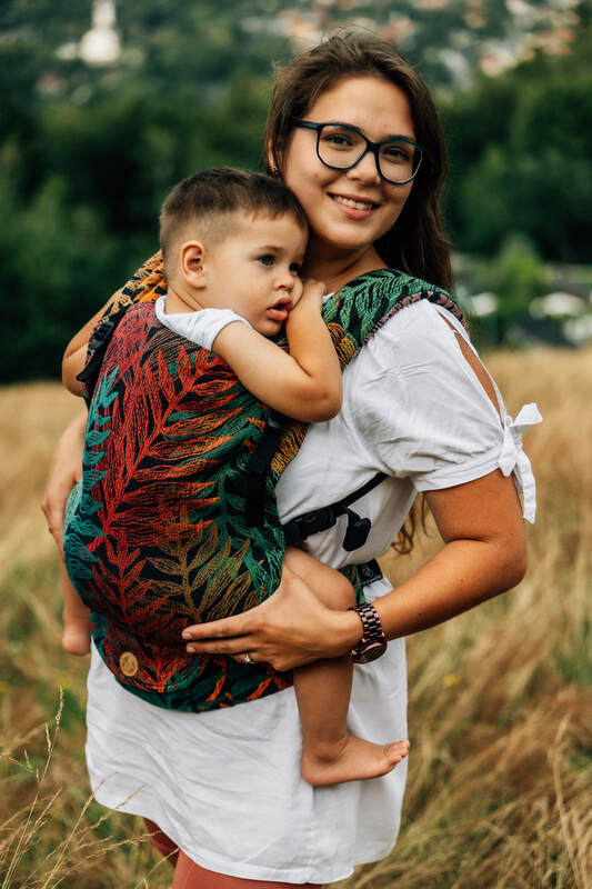 LennyLight Carrier, jacquard weave 100% cotton - RAINFOREST - DIVERSE