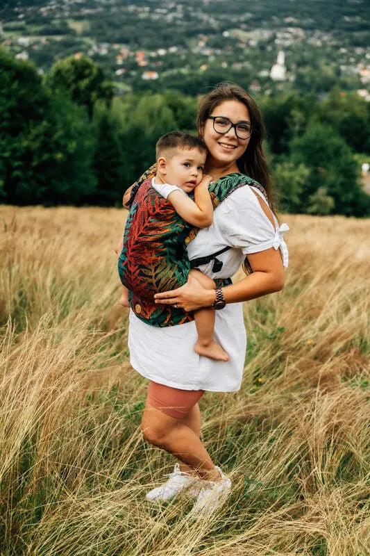 LennyLight Carrier, jacquard weave 100% cotton - RAINFOREST - DIVERSE - Woven Baby Size - Standard   lenny_light    #