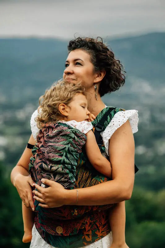 LennyPreschool Carrier, jacquard weave (100% cotton) - RAINFOREST - DIVERSE - Woven Baby Size - Preschool   lenny_preschool    #
