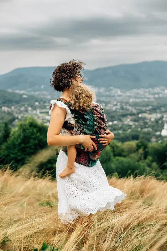 LennyPreschool Carrier, jacquard weave (100% cotton) - RAINFOREST - DIVERSE - Woven Baby Size - Preschool   lenny_preschool    #