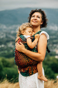 LennyPreschool Carrier, jacquard weave (100% cotton) - RAINFOREST - DIVERSE