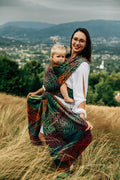 Baby Wrap, Jacquard Weave (100% cotton) - RAINFOREST - DIVERSE