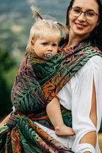 Baby Wrap, Jacquard Weave (100% cotton) - RAINFOREST - DIVERSE - Woven Baby Size - L-Size - M-Size - S-Size - XL-Size - XS   long_woven_wraps    #