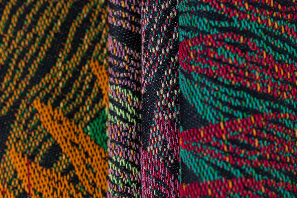 Baby Wrap, Jacquard Weave (100% cotton) - RAINFOREST - DIVERSE - Woven Baby Size - L-Size - M-Size - S-Size - XL-Size - XS   long_woven_wraps    #