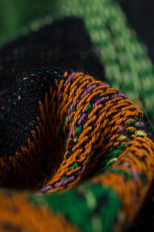 Baby Wrap, Jacquard Weave (100% cotton) - RAINFOREST - DIVERSE - Woven Baby Size - L-Size - M-Size - S-Size - XL-Size - XS   long_woven_wraps    #