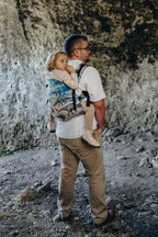 LennyPreschool Carrier, jacquard weave 100% cotton - JURASSIC - FOSSIL - Woven Baby Preschool   lenny_preschool    #