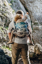 LennyPreschool Carrier, jacquard weave 100% cotton - JURASSIC - FOSSIL - Woven Baby Preschool   lenny_preschool    #