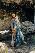 Baby Wrap, Jacquard Weave (100% cotton) - JURASSIC - FOSSIL - Woven Baby M - 6   long_woven_wraps    #