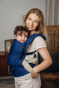 My First Baby Carrier - LennyLight, herringbone weave 100% cotton - COBALT