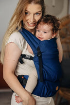 My First Baby Carrier - LennyLight, herringbone weave 100% cotton - COBALT - Woven Baby Standard   lenny_light    #