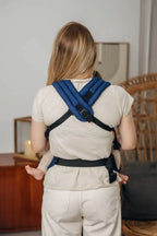 My First Baby Carrier - LennyLight, herringbone weave 100% cotton - COBALT - Woven Baby Standard   lenny_light    #