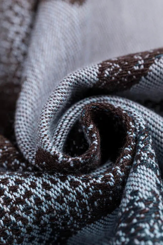 Ring Sling, Jacquard Weave (100% cotton) - with gathered shoulder - JURASSIC - FOSSIL  - standard 1.8m - Woven Baby    ring_slings    #