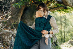 Baby Wrap, Jacquard Weave (63% cotton, 37% merino wool) - ZEBRA - SAVANNA - Woven Baby XS - 4   long_woven_wraps    #