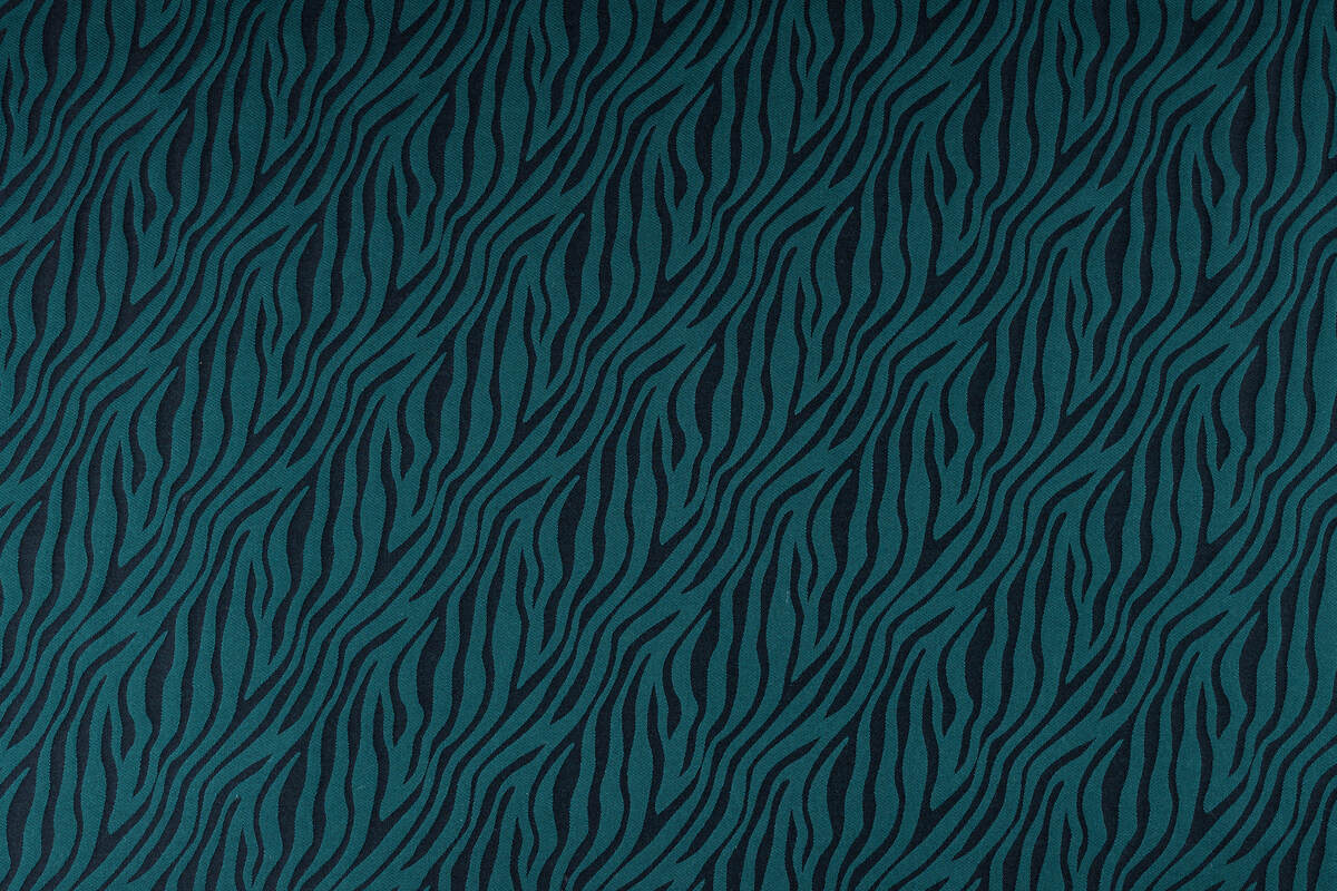 Ring Sling, Jacquard Weave (63% cotton, 37% merino wool), with gathered shoulder - ZEBRA - SAVANNA - standard 1.8m - Woven Baby    ring_slings    #
