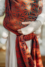 Baby Wrap, Jacquard Weave (100% cotton) - INFINITY - GERDA - Woven Baby XS - 4   long_woven_wraps    #