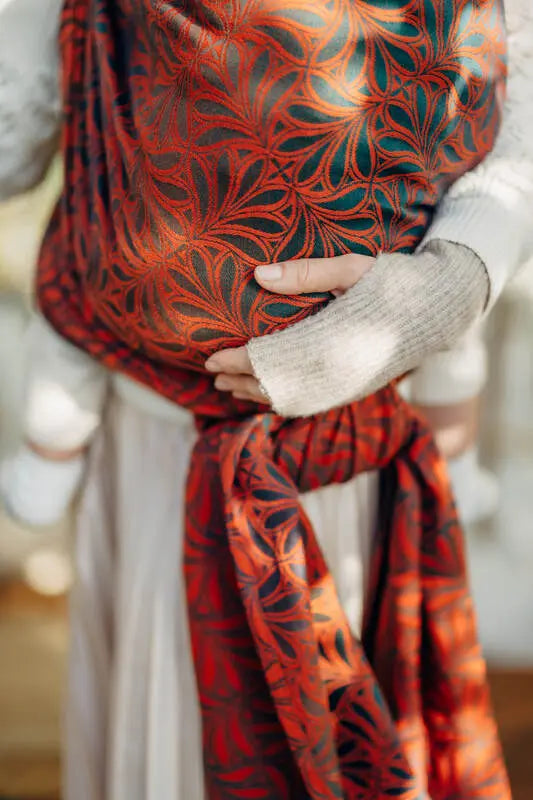 Baby Wrap, Jacquard Weave (100% cotton) - INFINITY - GERDA - Woven Baby Size - L-Size - M-Size - S-Size - XL-Size - XS   long_woven_wraps    #