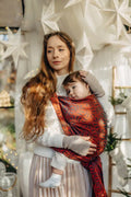 Baby Wrap, Jacquard Weave (100% cotton) - INFINITY - GERDA - Woven Baby XS - 4   long_woven_wraps    #