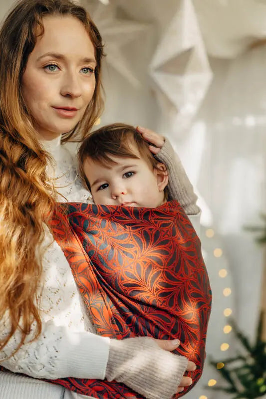 Baby Wrap, Jacquard Weave (100% cotton) - INFINITY - GERDA - Woven Baby Size - L-Size - M-Size - S-Size - XL-Size - XS   long_woven_wraps    #