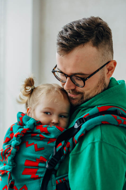 LennyPreschool Carrier, jacquard weave (74% merino wool, 26% combed cotton) - EXPERIMENT no. 28 - Woven Baby Preschool   lenny_preschool    #