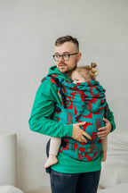 LennyPreschool Carrier, jacquard weave (74% merino wool, 26% combed cotton) - EXPERIMENT no. 28 - Woven Baby Preschool   lenny_preschool    #