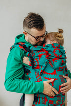 LennyPreschool Carrier, jacquard weave (74% merino wool, 26% combed cotton) - EXPERIMENT no. 28 - Woven Baby Preschool   lenny_preschool    #