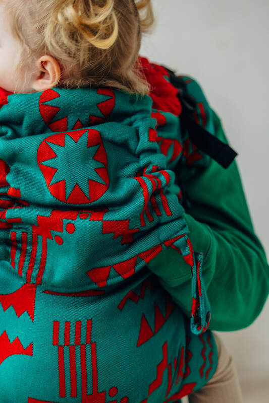 LennyPreschool Carrier, jacquard weave (74% merino wool, 26% combed cotton) - EXPERIMENT no. 28 - Woven Baby Preschool   lenny_preschool    #