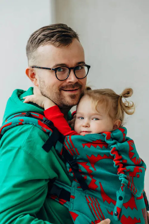 LennyPreschool Carrier, jacquard weave (74% merino wool, 26% combed cotton) - EXPERIMENT no. 28 - Woven Baby Size - Preschool   lenny_preschool    #