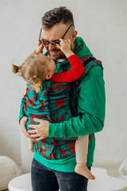 LennyPreschool Carrier, jacquard weave (74% merino wool, 26% combed cotton) - EXPERIMENT no. 28 - Woven Baby Preschool   lenny_preschool    #