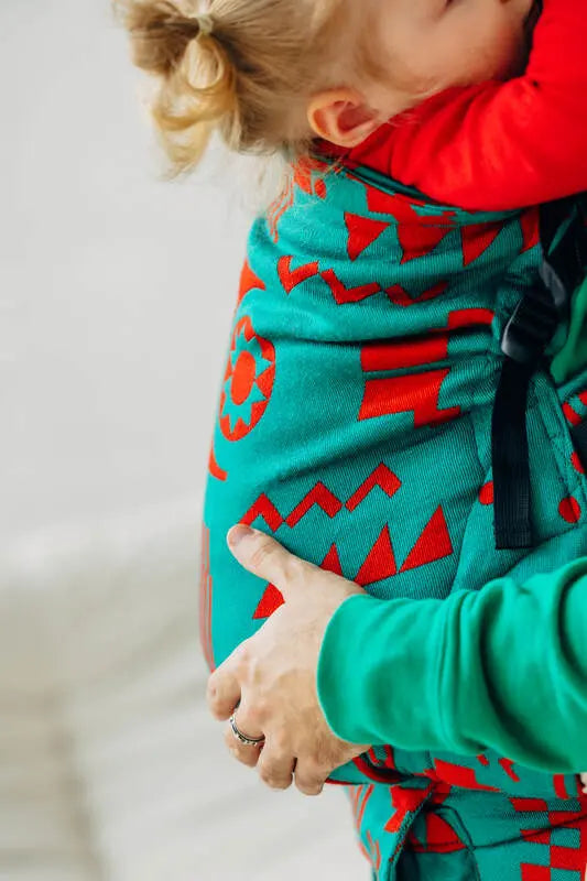 LennyPreschool Carrier, jacquard weave (74% merino wool, 26% combed cotton) - EXPERIMENT no. 28 - Woven Baby Size - Preschool   lenny_preschool    #