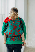 LennyPreschool Carrier, jacquard weave (74% merino wool, 26% combed cotton) - EXPERIMENT no. 28 - Woven Baby Preschool   lenny_preschool    #